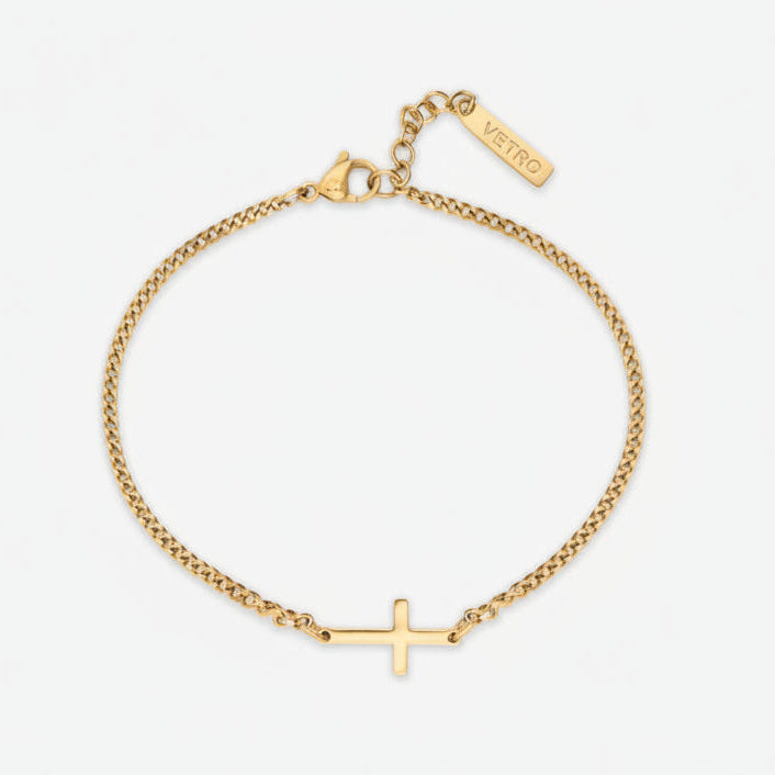 CROSS BRACELET | 18K Gold - Vetro Watches