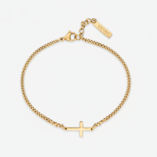 CROSS BRACELET | 18K Gold - Vetro Watches