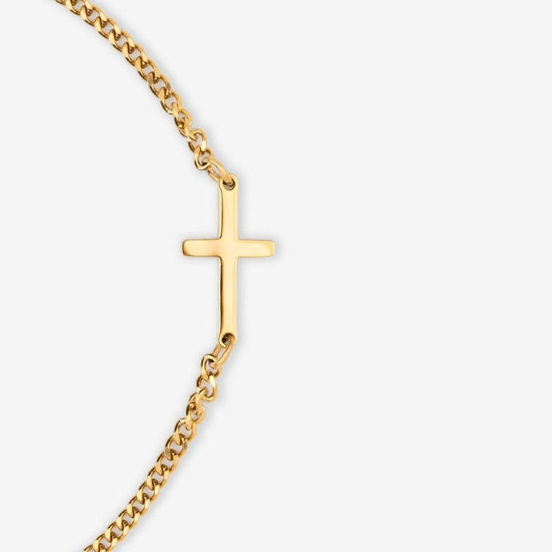 CROSS BRACELET | 18K Gold - Vetro Watches