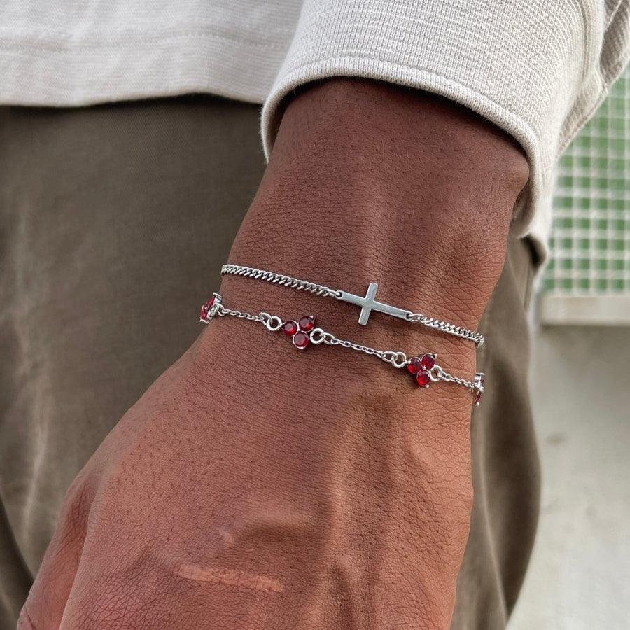 CROSS BRACELET | Silver - Vetro Watches