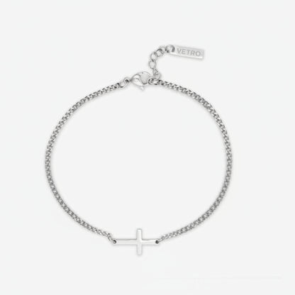 CROSS BRACELET | Silver - Vetro Watches