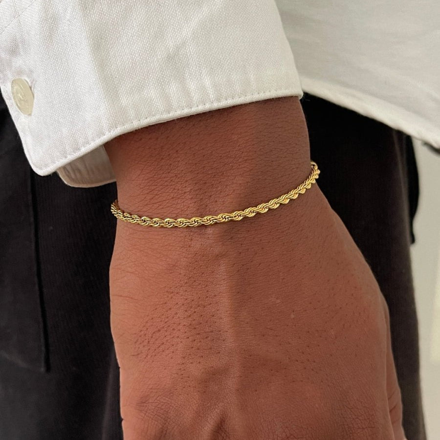 ROPE BRACELET 3MM | 18K Gold - Vetro Watches
