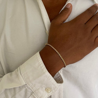 ROPE BRACELET 3MM | 18K Gold - Vetro Watches