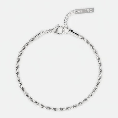 ROPE BRACELET 3MM | Silver - Vetro Watches