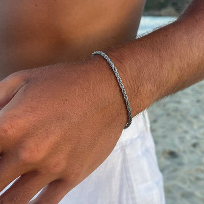 ROPE BRACELET 3MM | Silver - Vetro Watches
